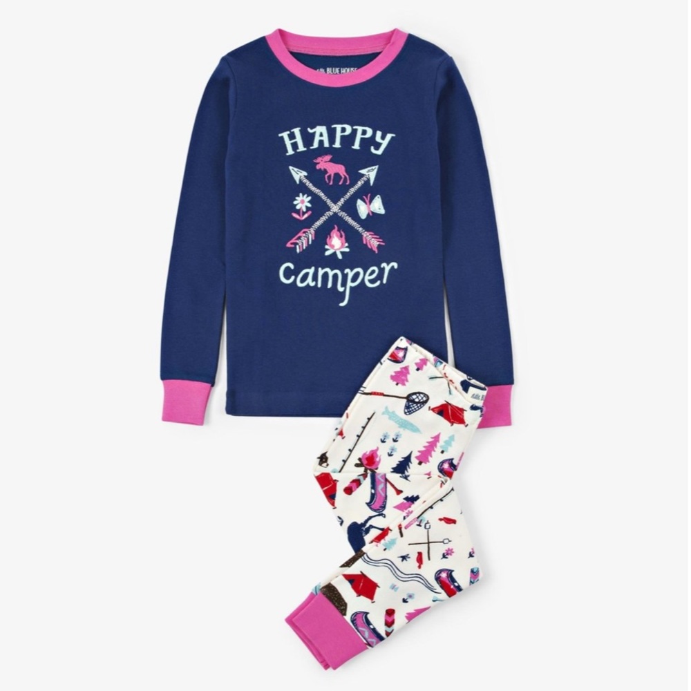 Happy Camper Little Blue House Matching Pajamas